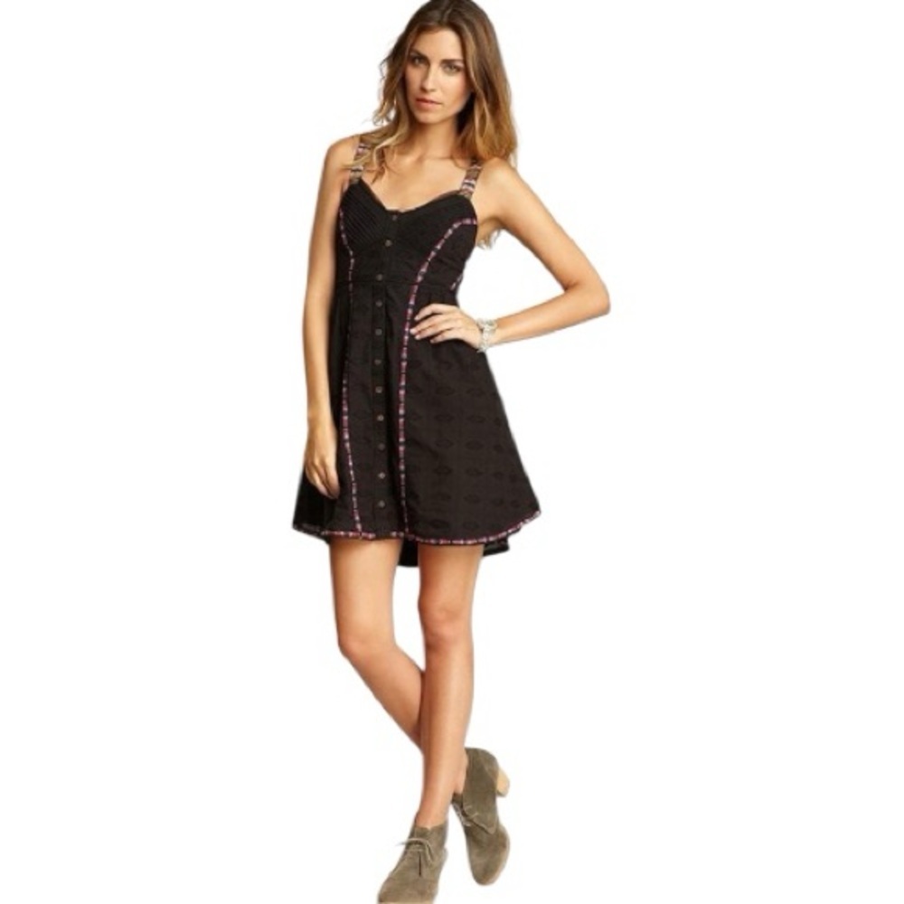 Free People Romantics Yippie Gypsy Embroidered Sundress Size XS - Picture 7 of 7